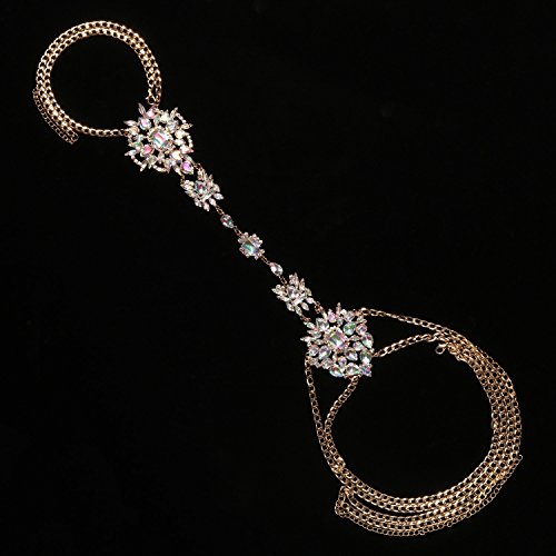 Holylove Body Chains Crystal Women Novelty Jewelry Necklace 1 PC with Gift Box-HLBN77 Crystal