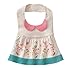 GZMM Baby Girl's Waterproof Dress Bibs With Adjustable Snaps Princess Style