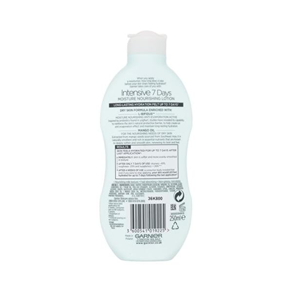 Garnier-Intensive-7-Days-Mango-Oil-and-Probiotic-Extract-Body-Lotion-250-ml-Softening-and-Smoothing-Moisturiser-Up-to-7-Days-Hydration-For-Dry-Skin-Fast-Absorbing-and-Non-Greasy Garnier Intensive 7 Days Mango Oil & Probiotic Extract Body Lotion 250ml, Softening and Smoothing Moisturiser, Up to 7…