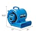 BlueDri One-29 1/3 HP High Velocity Heavy Duty Portable Air Mover Floor Carpet Dryer Blower Fan for Water Damage Equipment Restoration, Blue