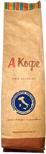 Napoli Espresso Coffee, Premium Quality Whole Bean, Medium Roasted 1.1 lbs, Top brand of Russia by Akofe