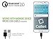 BlackBerry Priv - [Qualcomm Certified Quick Charge 2.0 Technology] Premium Cellet 18 Watt Wall Charger with 4ft. Micro USB Cable - Black + Atom LED