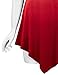 Lock and Love LL WT1051 Womens V Neck Short Sleeve Ombre Tunic Top XXXL Wine