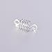 BBTO 50 Pieces Copper Hair Dreadlocks Coil Hair Wraps Braiding Dread Locks Metal Hair Cuffs (Silver)