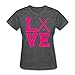 Love Field Hockey Team Sport Women's T-Shirt by Spreadshirt, S, deep heather