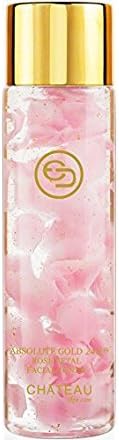 Absolute Gold 24K ROSE PETAL FACIAL TONER - 24 KARAT GOLD/COLLAGEN. For all skin types. 3.33 Fl.oz - 100 ml. (FRAGRANCE FREE, CRUELTY FREE, PARABEN FREE, PETROLEUM FREE.)