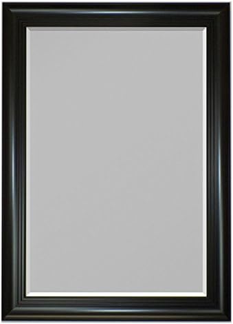 Hitchcock Butterfield Garrett Traditional Black Wall Mirror, 17.25" W x 35.25" H