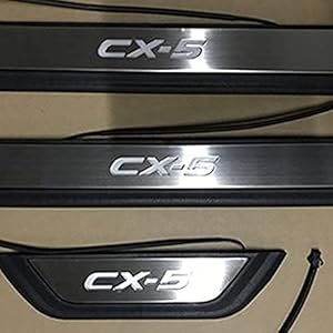 4Pcs Auto Roestvrij Staal Instaplijsten Kick Platen, voor Mazda Cx-5 Cx5 2017-2018 Protector Plaat Pedaal Buitenste…