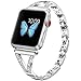 PUGO TOP Replacement for Apple Watch Band 38mm 40mm 44mm 42mm Stainless Steel for Iwatch Series 5/4/3/2/1 for Women (Silver, 38mm/40mm)