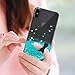 LeYi for iPhone X Case with Tempered Glass Screen Protector for Girls Women, Cute Shiny Glitter Moving Quicksand Clear TPU Protective Phone Case Cover for iPhone X (Turquoise)