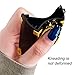 Fiyart Designed for Airpods 2&1 Luxury Golden Marble Trunk Charging Cover Protective Case with Anti-Lost Keychain Strap Carabiner