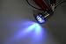 Splash Resistant 16mm Power Push Button ON/OFF Latching Switch w/ 12V Blue LED Power Symbol Head from U.S. Solid