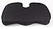Chesna Coccyx Seat Cushion Premium Comfort Foam Pillow for Back Support, Tailbone and Sciatica Pain Relief - Non-Slip Bottom, Washable Cover and Handle for Travel and Portability - Black