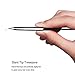 Tweezers Set 3 Pieces- Baulens Stainless Steel Tweezers Slant Tip and Pointed Eyebrows Tweezers,Precision Tweezer Set Used for Grey Hair,Facial Hair,Blackhead and Tick Remover