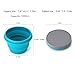LAOPAO Collapsible Silicone Bowl with Lid 500ML 1000ML for Outdoor Camping, Travel, Hiking and Indoor Home Kitchen, Office, School Student, Food-Grade, Space-Saving…