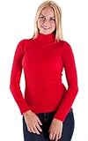 Clothes Effect Women's Seamless Ribbed Long Sleeve Turtleneck Top
