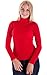 Clothes Effect Women's Seamless Ribbed Long Sleeve Turtleneck Top