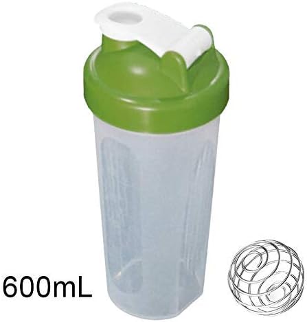 Abilieauty 400/600ml Protein Powder Mixing Cup Sealed Leakproof Shake Bottle with Stirring Ball