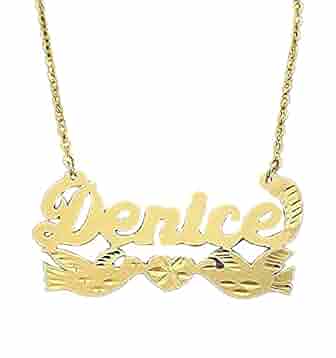 Gold Name Necklace 10k Personalized 