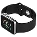 Apple Watch Band, JETech Soft Silicone Replacement Sport Band for Apple Watch All 42mm Models (Black) - 2216
