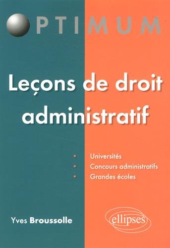 Leçons de droit administratif