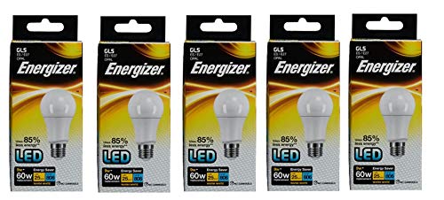 Energizer HIGH TECH LED GLS 806LM 9.2W E27 (ES) WARM WHITE, PACK of 5
