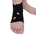 Uprotective Ankle Brace Breathable with Copper Material Adjustable Design Compression Relieve Pain Protection for Football Running Sport Suit Left or Right