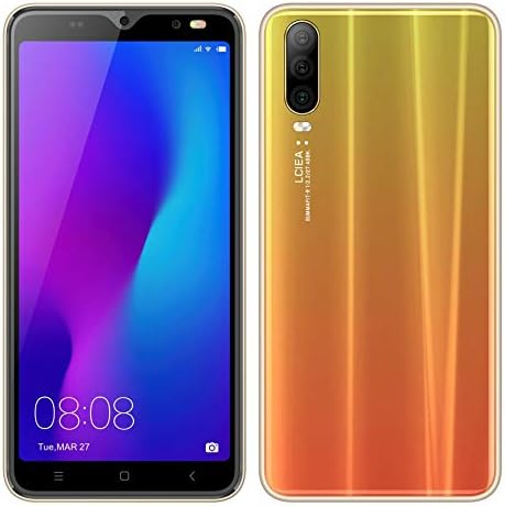 SIM-Free Mobile Phones, Unlocked Android GO 3G Beatiful Smartphone with 5.5 Inch HD IPS Display, 2800mAh battery,Dual SIM Dual Cameras and Durable Cell phones (P30-Gold)