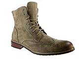 Delli Aldo Men's 828A Wing Tip Ankle High Boots