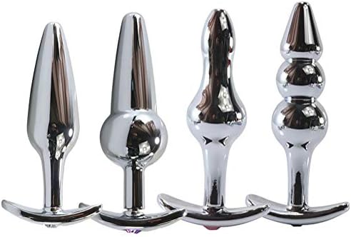 SGwen Jeweled Stainless Steel Beginner Anales Trainer Kits Comfortable Small Training Expander Insert Toys - 4 Pack