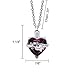 Smartchoice Cremation Jewelry For Ashes Necklace Heart Pendant With Beautiful Presentation Gift Box With Stainless Chain And Accessories, Purple
