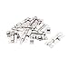 uxcell 2inch Long Door Padlock Sliding Latch Hasp Barrel Bolt 10pcs