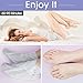 4 Pairs Exfoliating Foot Masks 2 Pairs+ Moisturizing Foot Masks 2 Pairs for Callus Dead Skin Foot Peel Mask Repair Rough Heels Xmas Christmas Gift for Women & Men(Lavender)