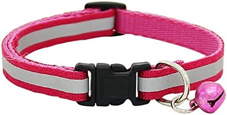 Butterfly Iron Adjustable Reflective Dog Collar Pet Cat Puppy Dog Collars with Bell