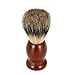 Anself Badger Hair Shaving Brush Wood Handle Men's Facial Blaireau Brush Brown