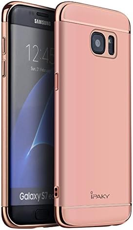 Galaxy S7 edge Case - JOYONE iPaky 3in1 Ultra Thin Matte Surface Protective Case with Electroplate Frame for Samsung Galaxy S7 edge (ROSE GOLD)