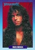 Nick Menza trading Card (Megadeth) 1991 Brockum Rockcards #260