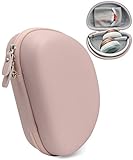 On-Ear Headphone Case for Beats Solo3, Solo2 Wired, Solo HD Wired, Mkay Wireless, Esonstyle, Riwbox XBT-80, iJoy, Edifier W820BT, Sonixx BTX1, Shape & Color Matching, Matte Rose Gold