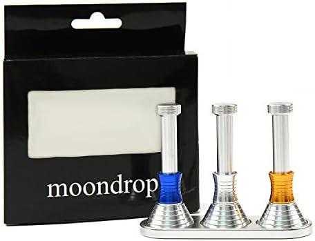 3 Set Moon Drop Desk Hand Fidget Toy - Displaying Gravity on the Moon,Earth and Mars / Gravity Defying Toy / EDC Focus Toy / Stress Reducer Relieves ADHD Anxiety by Baleauty (Metal Base Included)