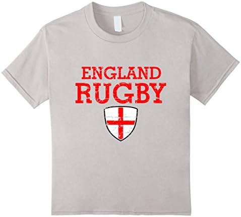 unisex-child England Flag Rugby t-shirt 8 Silver