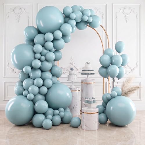 RUBFAC Dusty Blue Balloons Arch