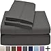 Bare Home Full Sheet Set - Luxury 1800 Ultra-Soft Microfiber Full Bed Sheets - Double Brushed - Deep Pockets - Easy Fit - 4 Piece Set - Bedding Sheets & Pillowcases (Full, Grey)