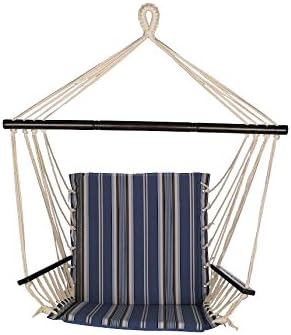 Bliss Hammocks BHC-482 Metro Hammock Chair, Blue Stripe