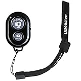 UBeesize Wireless Bluetooth Camera Shutter Remote Control for Smartphones - Create Amazing Photos and Selfies - Compatible with All iOS and Android Devices with Bluetooth/Including Wrist Strap
