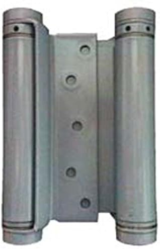 Mortised Flange Double Acting Spring Hinge Grey Primed, Pair (3 Inch)