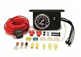 VIAIR Illuminated Dash Panel Gauge Kit, Black Face (200 PSI, 30 Amp)