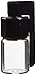 SALE Black Spoon Snuff Bullet Acrylic w Glass Vial Snorter