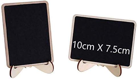One-sided Standing Small Rectangle Blackboard, Good Decoration for Tabletop Numbers and Food Labels for Weddings, Birthday Parties
