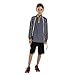 New Balance Boys' Big Performance Short with Contrast Side Panels, Black/Impulse, 18-20