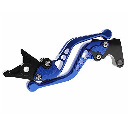Rzmmotor Motorcycle 3D Texture Aluminum Short Brake Clutch Levers Fit for YAMAHA YFM700 Raptor 700R 2007 2008 2009 2010 2011 2012 2013 2014 2015 2016 2017 2018